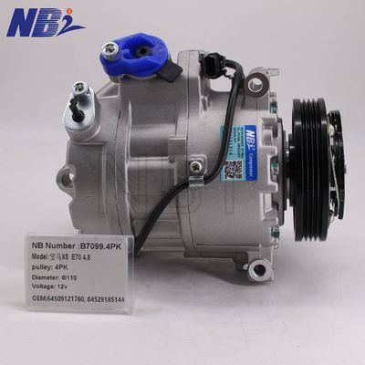 قیمت خوب برای BMW X5 E70 4.8 پولی جدید 4PK 110 قطر 12V ولتاژ OEM 64509121760,64529185144 کمپرسورهای هوا آنلاین