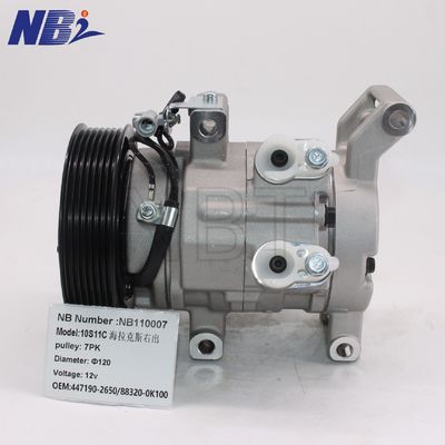 کمپرسورهای هوا Hailax Right Out FAW 10s11c 7 PK12VOEM 447190-2650/88320-0K100 حالت استفاده شده ولتاژ 12 ولت